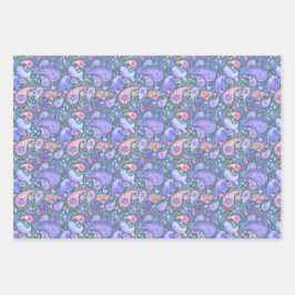 Vlinders Bijen en insecten - Paisley Flower Garden Inpakpapier Vel