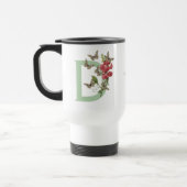 Vlinders Bloem Monogram Eerste Letter D Persoonlij Reisbeker (Links)