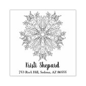 Vlinders & Bloem, Naam & Adres, DIY, Vs 2 Rubberstempel