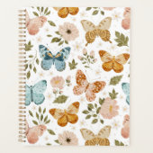 Vlinders Bloem Roze Planner (Voorkant)
