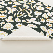 Vlinders & Bloemen: Doodle zomer patroon. Sherpa Deken (3/4)