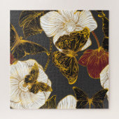 Vlinders & Bloemen: Lente Boho Patroon Legpuzzel (Horizontaal)