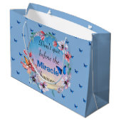 Vlinders & Bloemen Positieve Mindset Quote Groot Cadeauzakje (Achterkant Gekanteld)