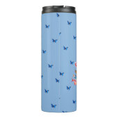 Vlinders & Bloemen Positieve Mindset Quote Thermosbeker (Achterkant)