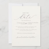 Vlinders Boho Photo Arch Bruiloft Save the Date (Achterkant)