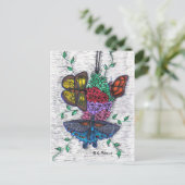 Vlinders Briefkaart (Staand voorkant)