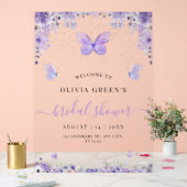 Vlinders Bruidsmeisjesfeest, Bruidsbrunch Feestje Acryl Bord (Huwelijk)