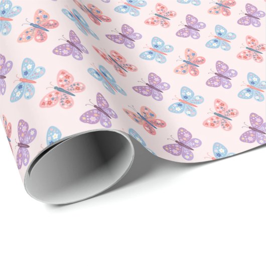 Vlinders Cadeaupapier (Rol Hoek)