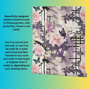 Vlinders en Bloemen Behang