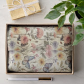  Vlinders en Bloemen Decoupage Patroon Tissuepapier (Geschenk)