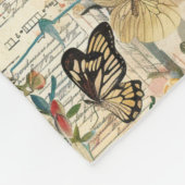  Vlinders en Bloemen Fleece Deken (Hoek)