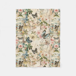  Vlinders en Bloemen Fleece Deken