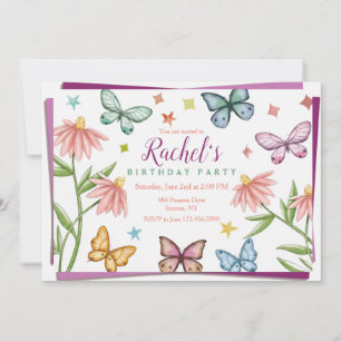 Vlinders en Bloemen Kaart