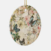 Vlinders en Bloemen Keramisch Ornament (Rechts)