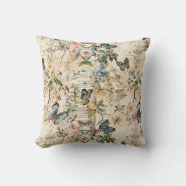 Vlinders en Bloemen Kussen