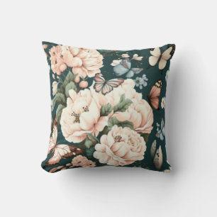 Vlinders en bloemen kussen