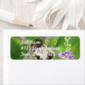 Vlinders en bloemen Mailing Label (Insitu)