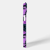 Vlinders en bloemen symmetrie, violet en blauw Case-Mate iPhone case (Achterkant / Rechts)