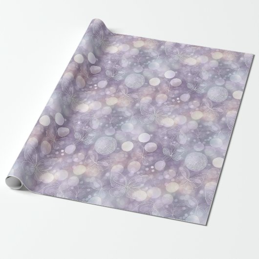Vlinders en Bokeh sprookjestuin ID1030 Cadeaupapier (Uitgerold)