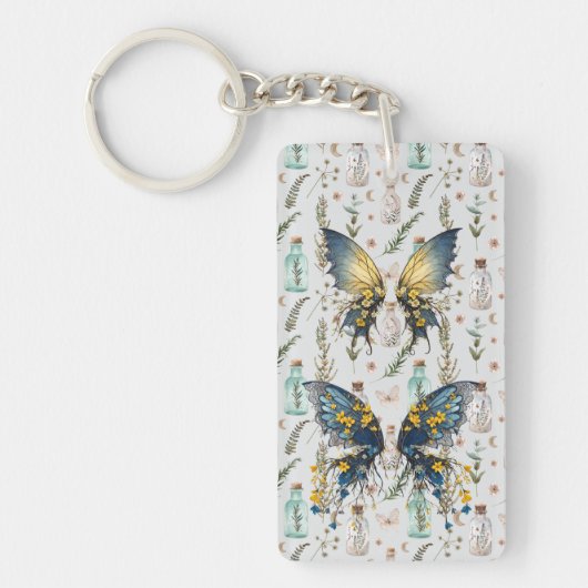 Vlinders en drankjes sleutelhanger (Voorkant)