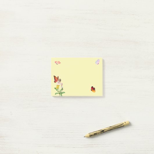 Vlinders en Fairy Post-It Notities Post-it® Notes (Op bureau)