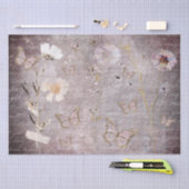 vlinders en gedroogde bloemen tissuepapier (Craft)