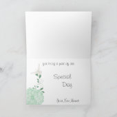 Vlinders en groene chrysanten bedankt (Binnen)