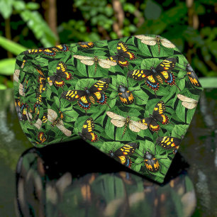 Vlinders en Insecten Patroon Op Maat Gemaakte Here Stropdas