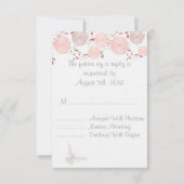 Vlinders en koraal Chrysanten RSVP (Achterkant)