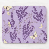 Vlinders en lavendelbloemen muismat (Voorkant)