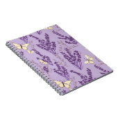 Vlinders en lavendelbloemen notitieboek (Rechterzijde)