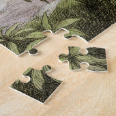  vlinders en lichte oude illustratie legpuzzel (Zijkant)