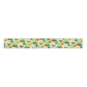 Vlinders en madeliefjes in een weide grosgrain lint (Voorkant)