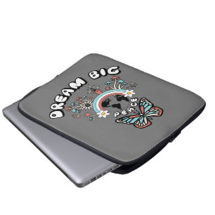 Vlinders en paddenstoelen Droom Grote positieve in Laptop Sleeve