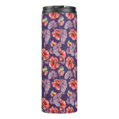 Vlinders en papaverbloemen thermosbeker (Achterkant)