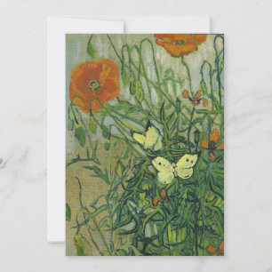 Vlinders en papavers Vincent van Gogh