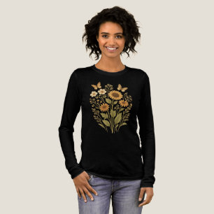 Vlinders en Tuin Vrouwen Tri-blend Shirt