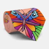 Vlinders en vlinders stropdas (Opgerold)