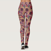  vlinders en zonnebloemen leggings (Achterkant)