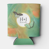 Vlinders en zuidwestkleuren met Monogram Blikjeskoeler (Voorkant)