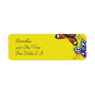 "Vlinders" Etiket