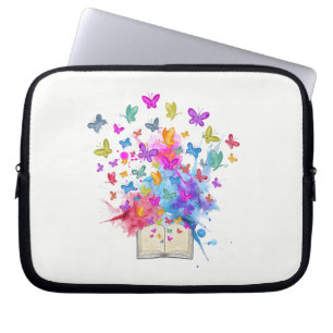 Vlinders explosie laptop sleeve