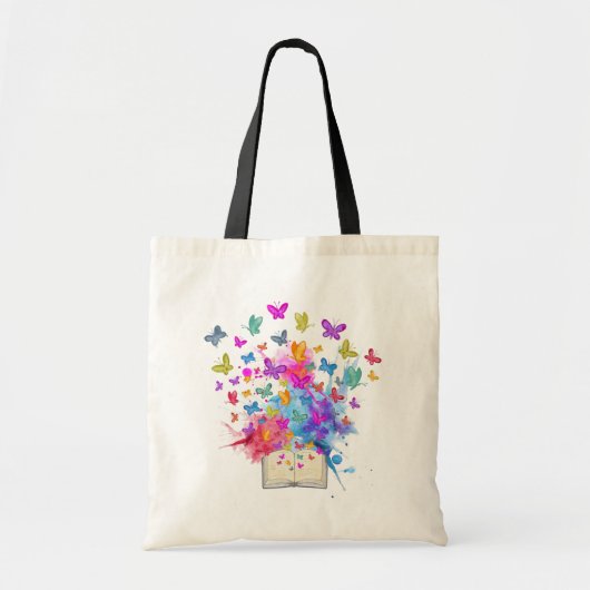 Vlinders explosie tote bag (Voorkant)