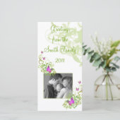 Vlinders Feestdagenkaart (Staand voorkant)