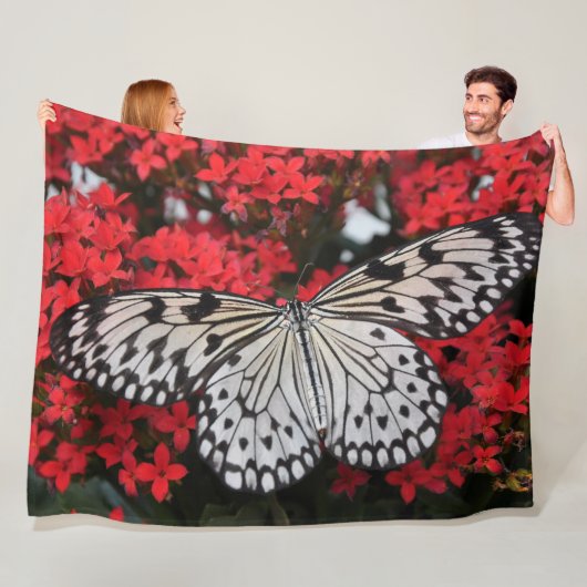 Vlinders Fleece Deken (In situ)