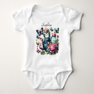 Vlinders, flessenwater en Blue Jeans Spring Romper