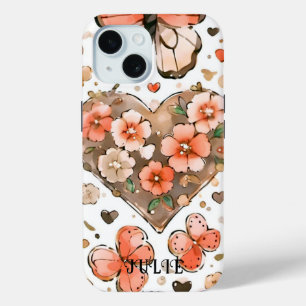  Vlinders, Harten en Bloemen Aangepaste Naam