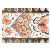 Vlinders, harten en bloemen tafelkleed (Voorkant (Horizontaal))