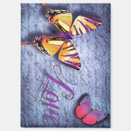 Vlinders houden van blauw magneet