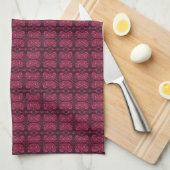 Vlinders in abstract theedoek (Quarter Fold)